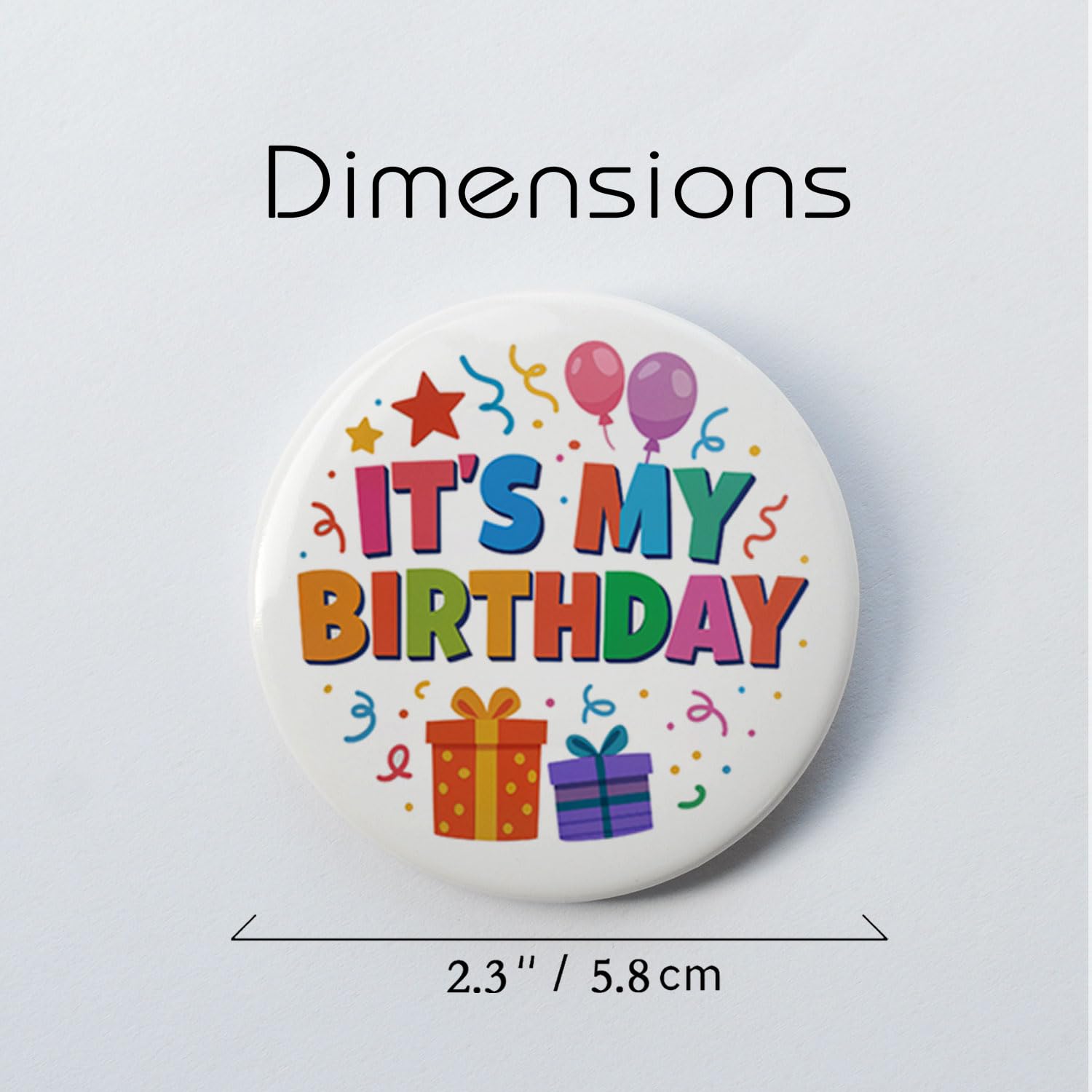 All-occasion birthday party decoration badge pin