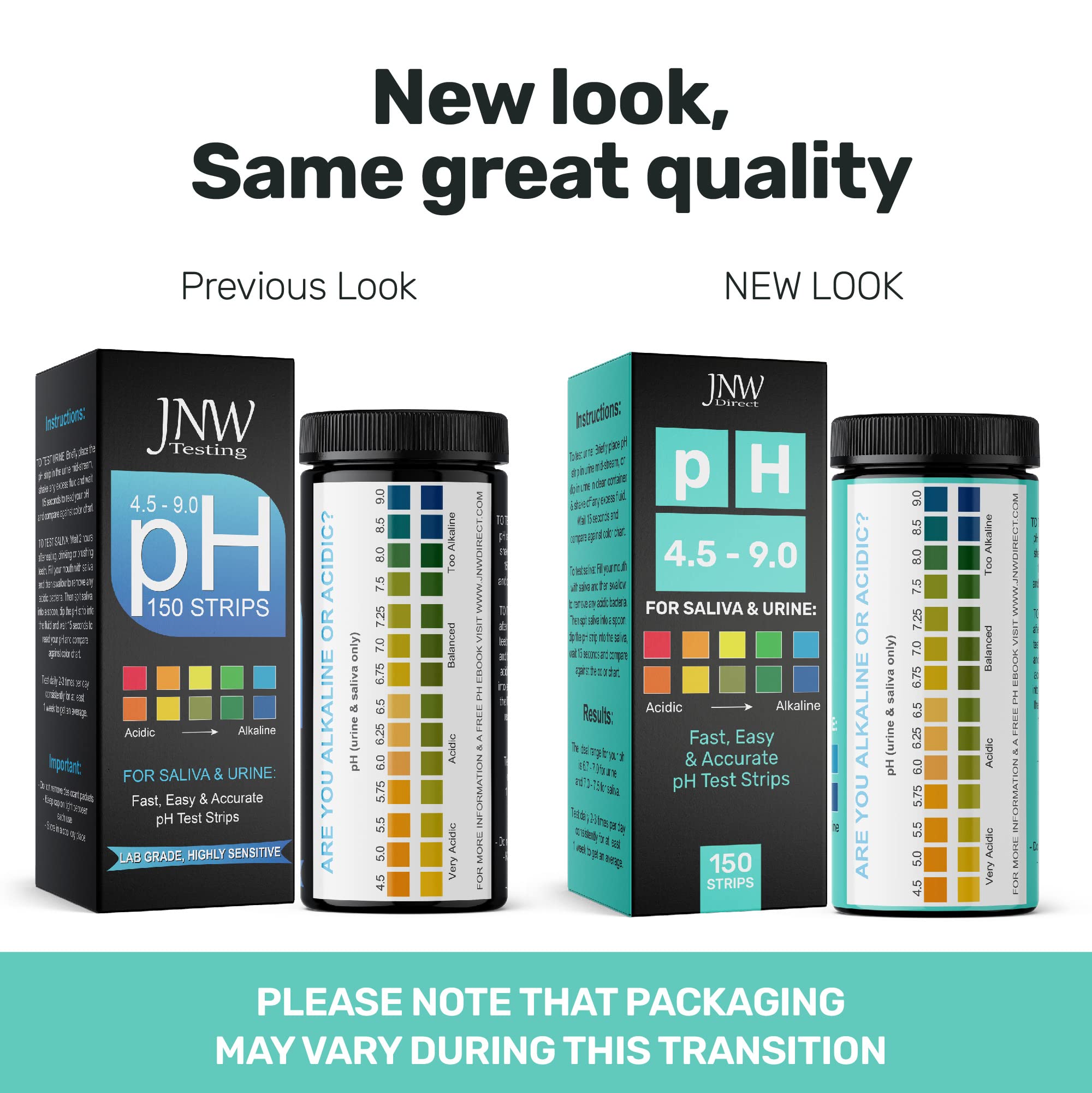 Saliva pH test strip by JNW Direct