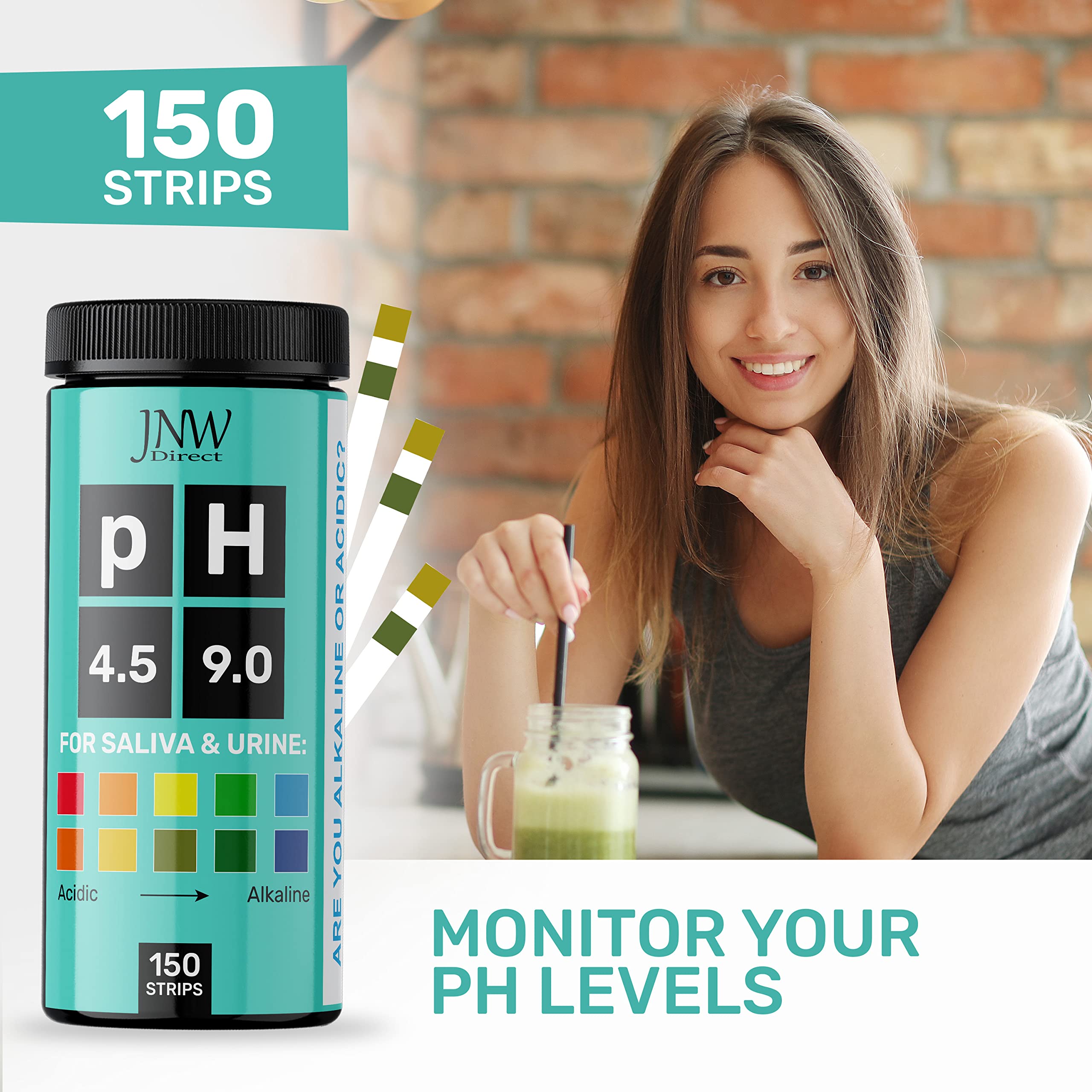 Urine pH test strip by JNW Direct