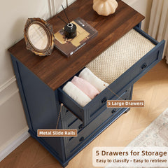 42in tall Joaxswe farmhouse dresser in bedroom setup