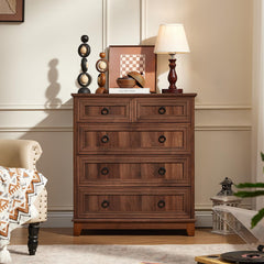 Joaxswe 33.2 tall dresser with five drawers
