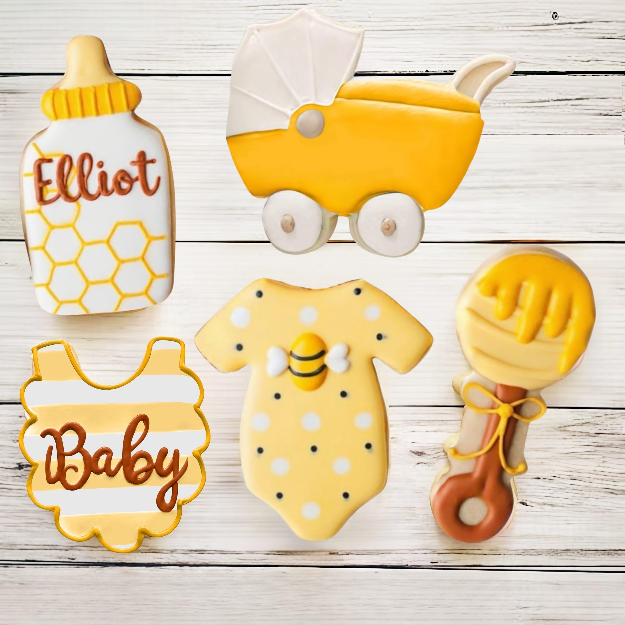 Bib shape cookie cutter for baby shower by JOB JOL