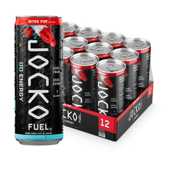 Jocko Fuel GO Energy Drinks Nitro Pop 12 oz can in 12 pack