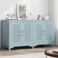 55-inch kitchen buffet cabinet slate blue