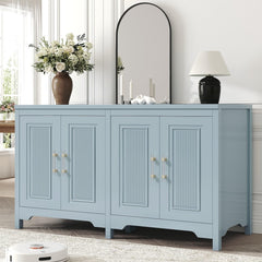 Jocoevol sideboard buffet cabinet with storage slate blue