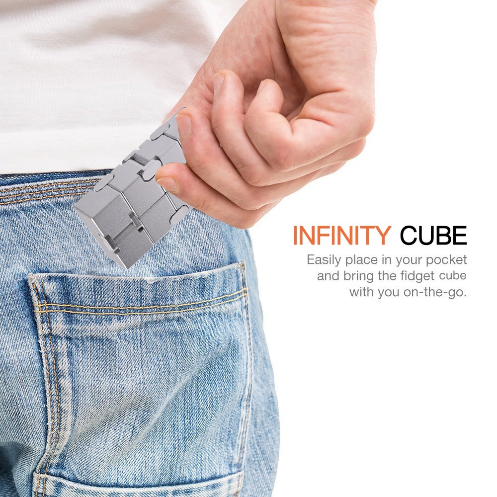 Pocket-size lightweight fidget cube for focus and calm