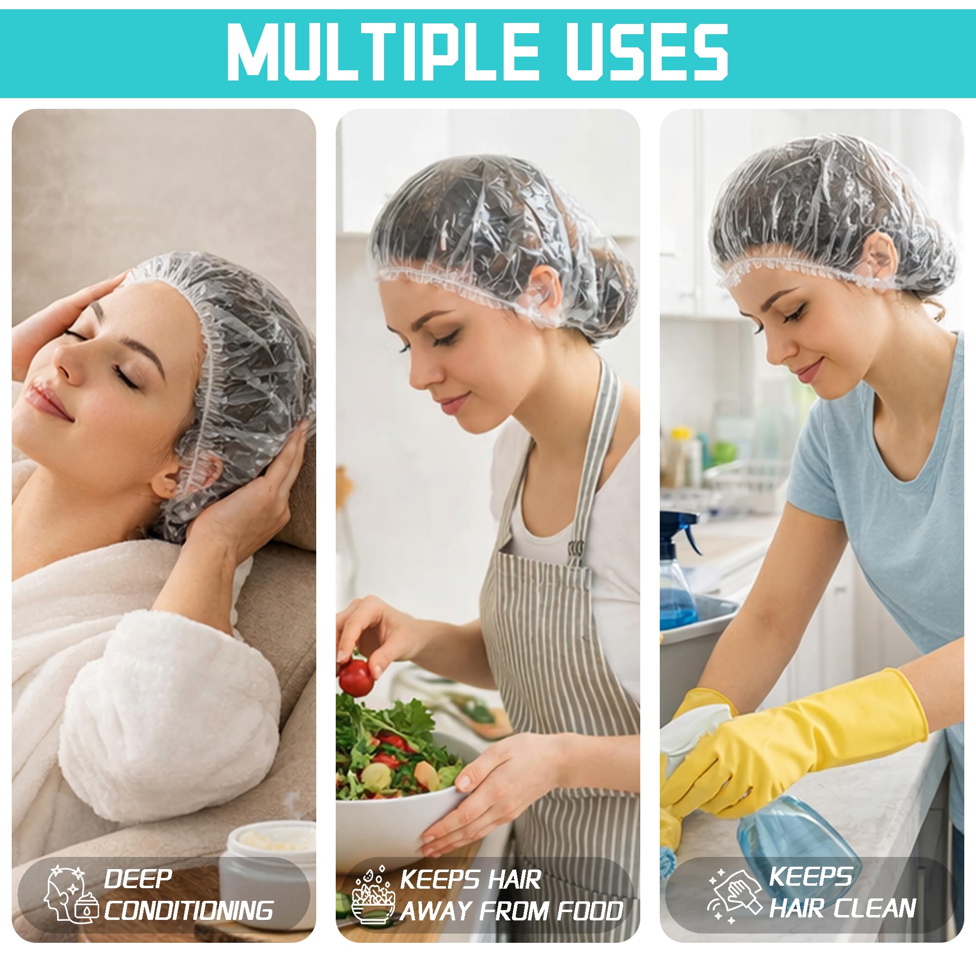 Waterproof disposable bath caps from Jofuler