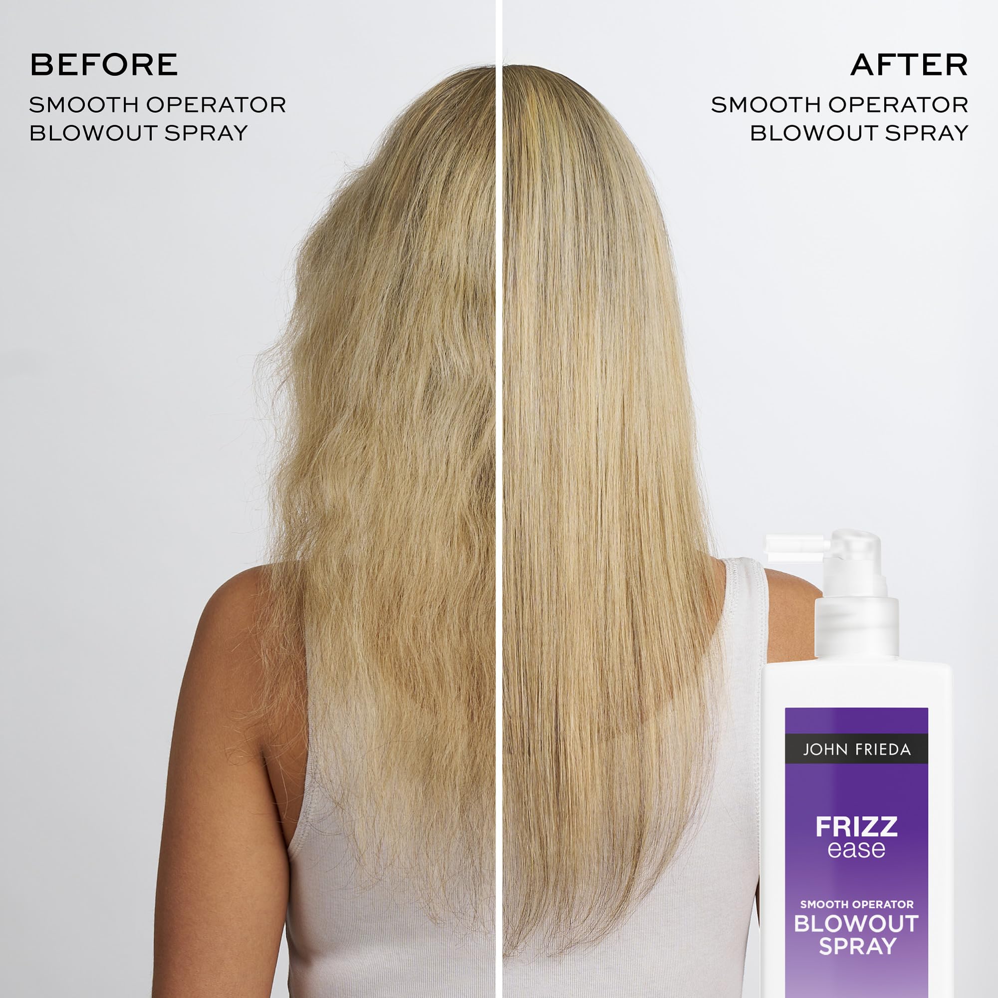 Heat protection up to 450°F for blow-drying with Frizz Ease