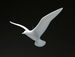 Signed Pellucida resin Seagull Mobile sculpture