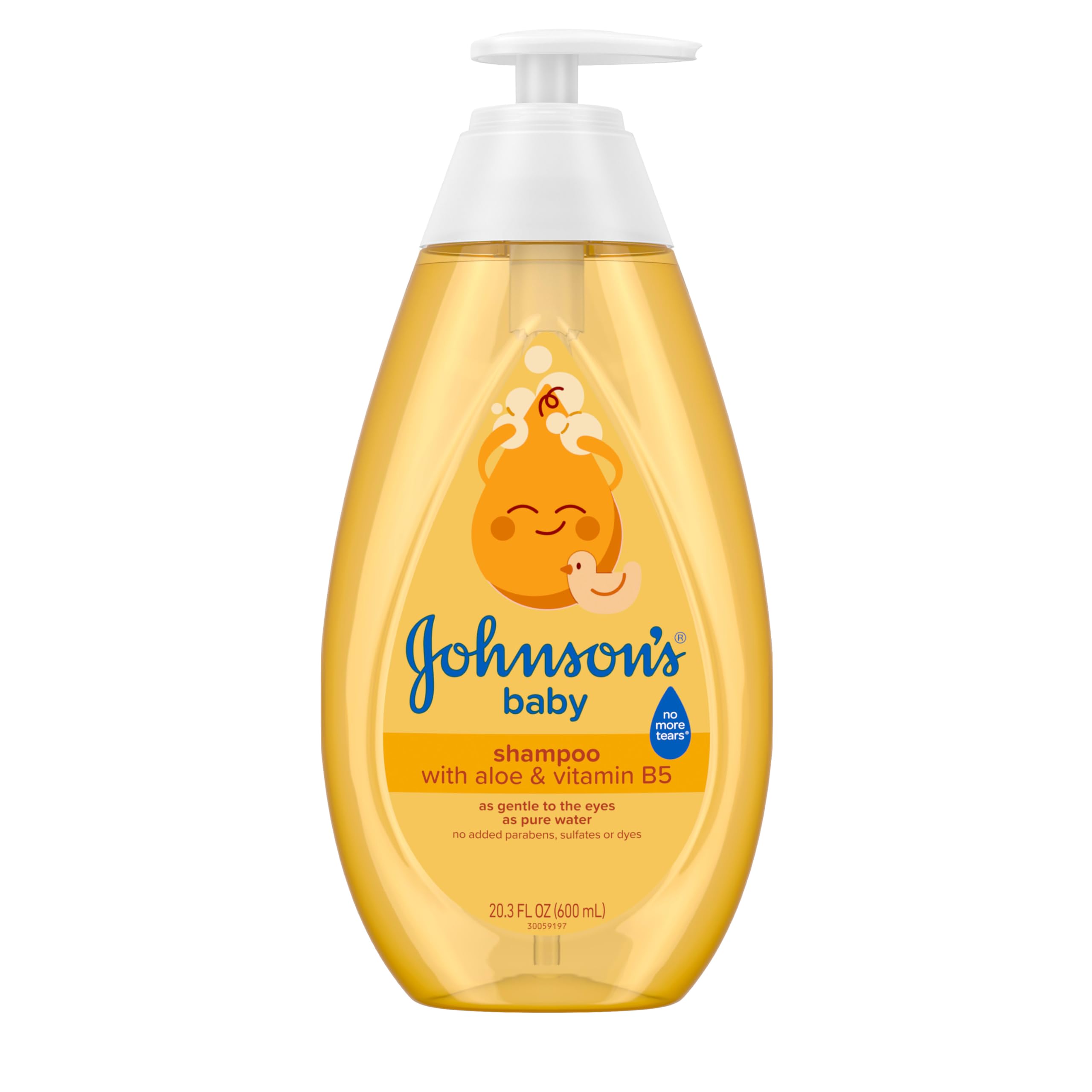Johnson's tear-free formula with aloe and vitamin B5 bottle