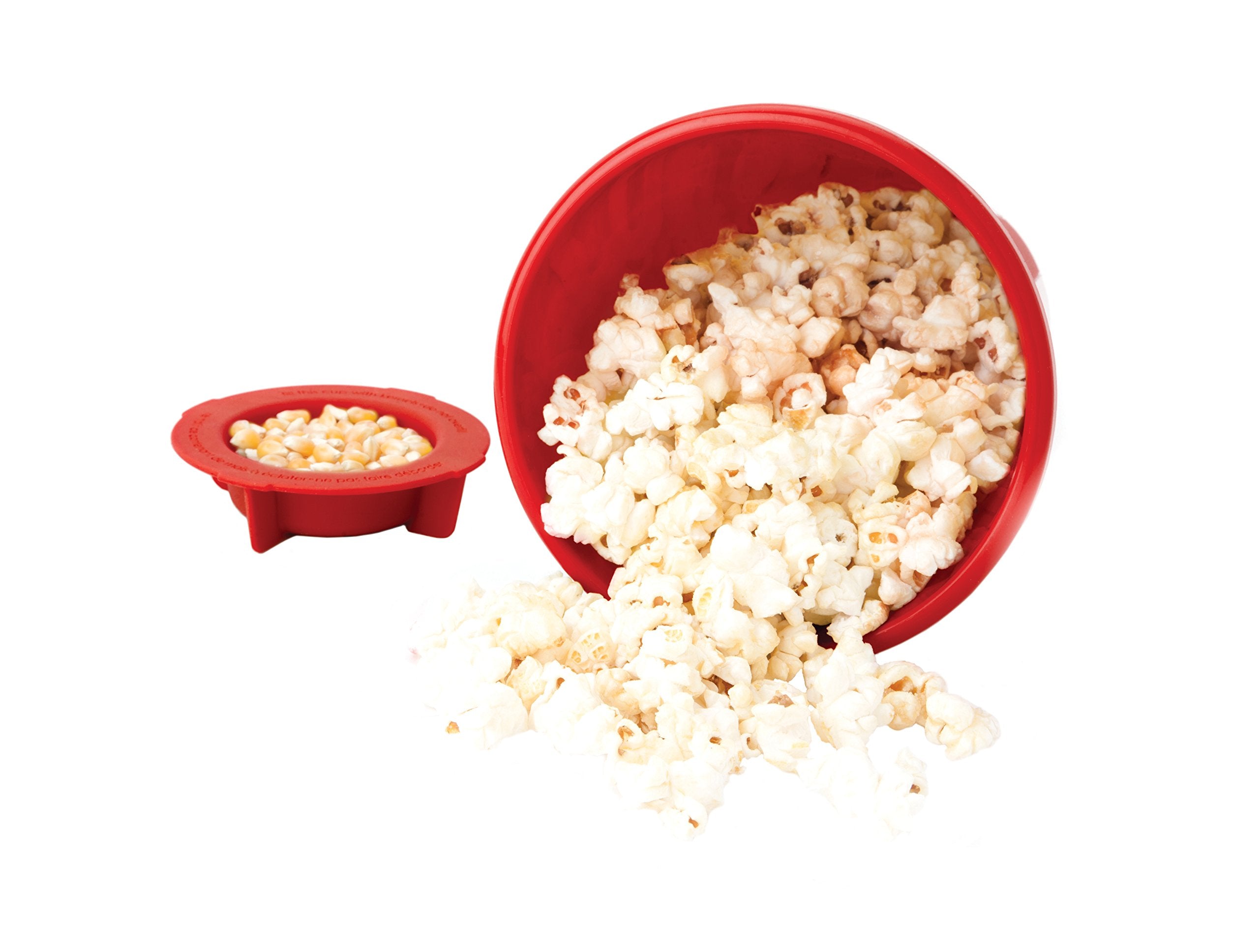Joie silicone popcorn popper 4 cups capacity with lid