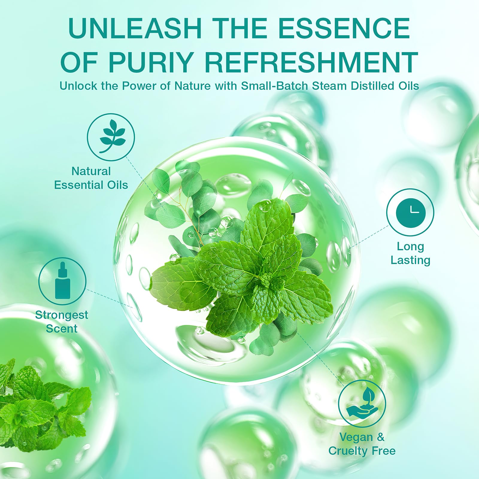 Eucalyptus Mint scent JoJowell shower steamers for nasal relief
