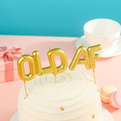 Birthday cake candles with wooden toothpicks for stability