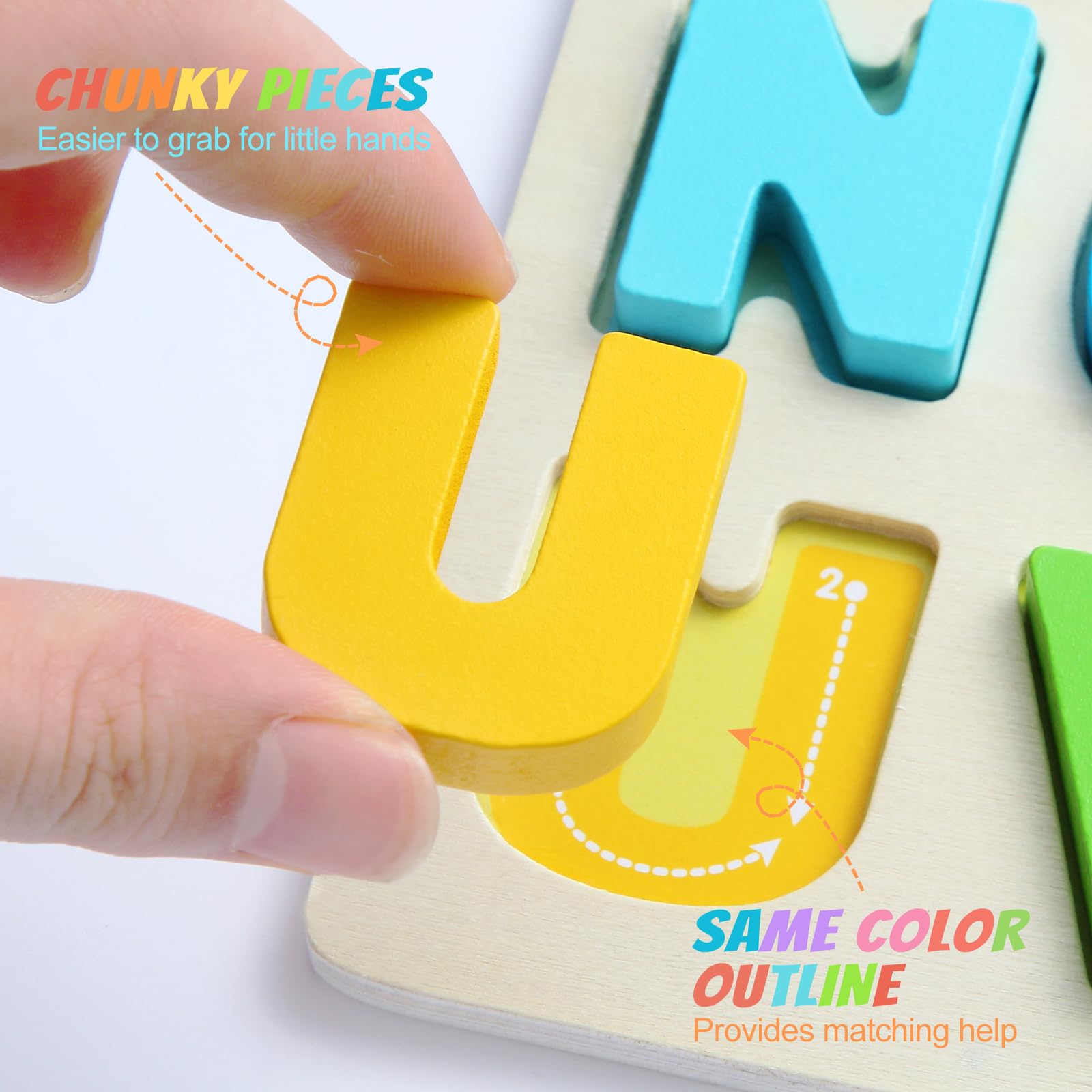 Educational toy to spell names and simple words