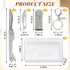 Folded size 3.27 in dough scorer knife with blades