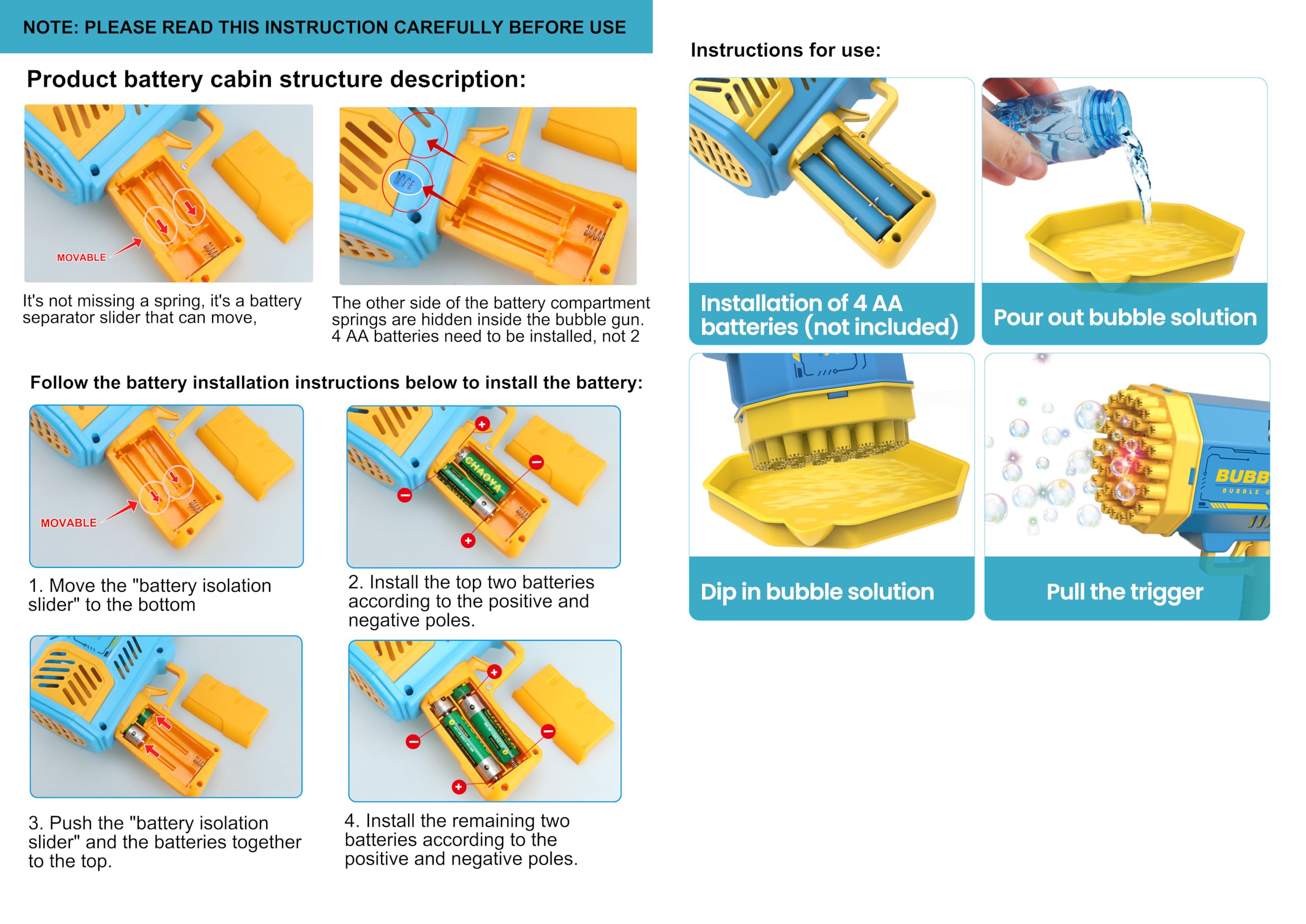 Bubble machine for indoor and outdoor play