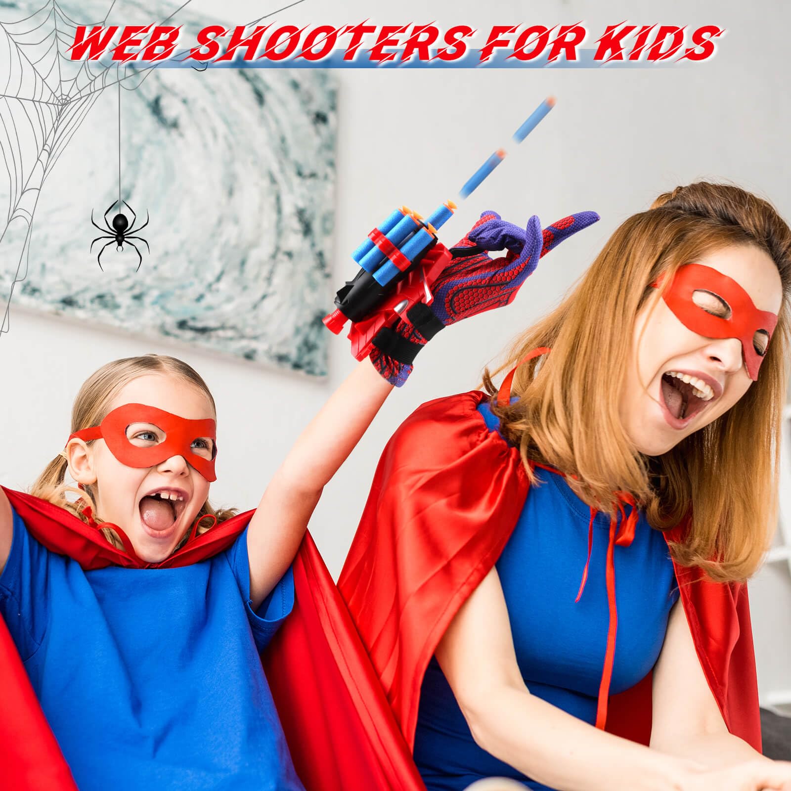 Birthday gift packaging for JONEG Web Shooters suitable for kids