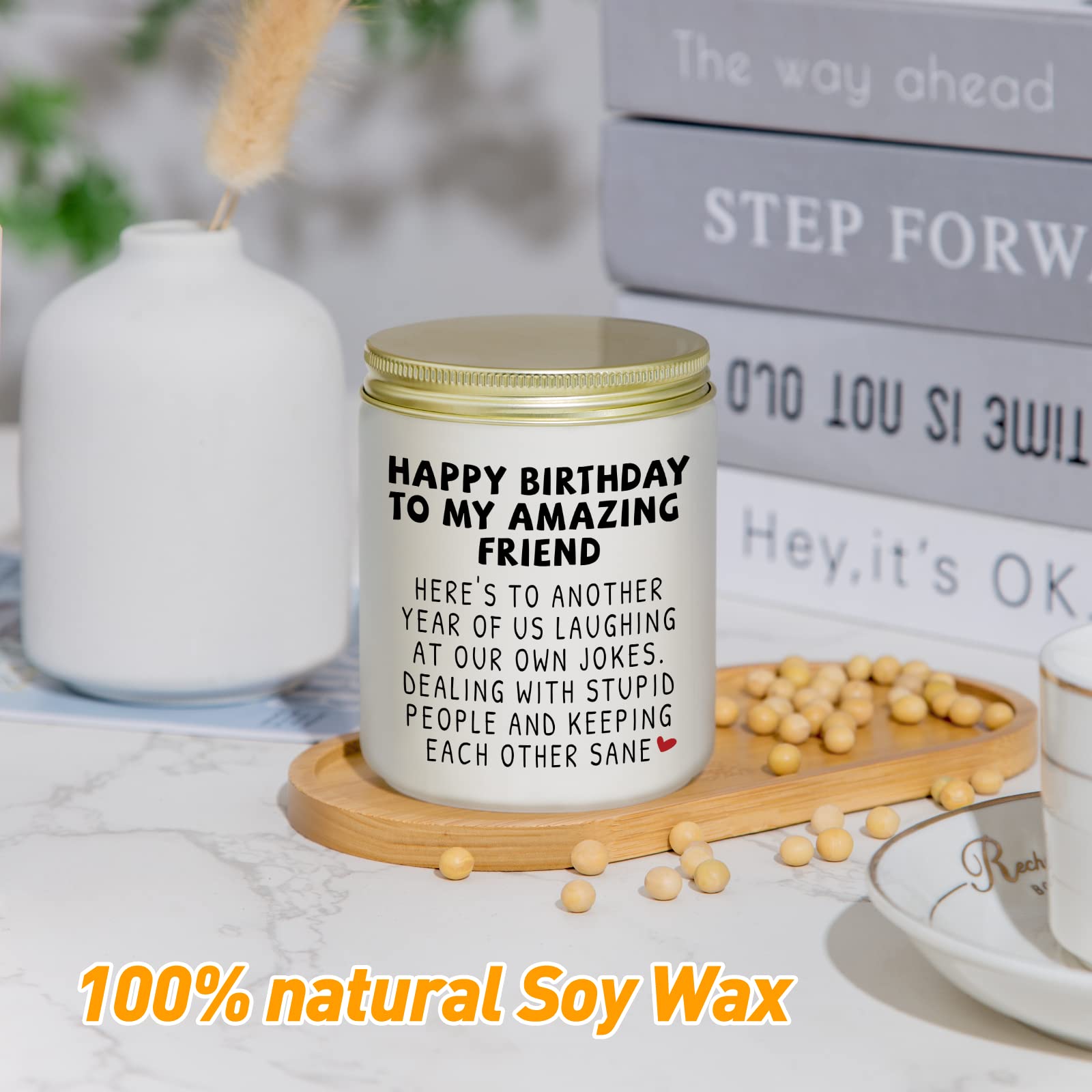 Lavender essential oil candle Jonico 50 hour burn time