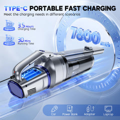 JONYJ vacuum 400ml dust cup and dual filtration