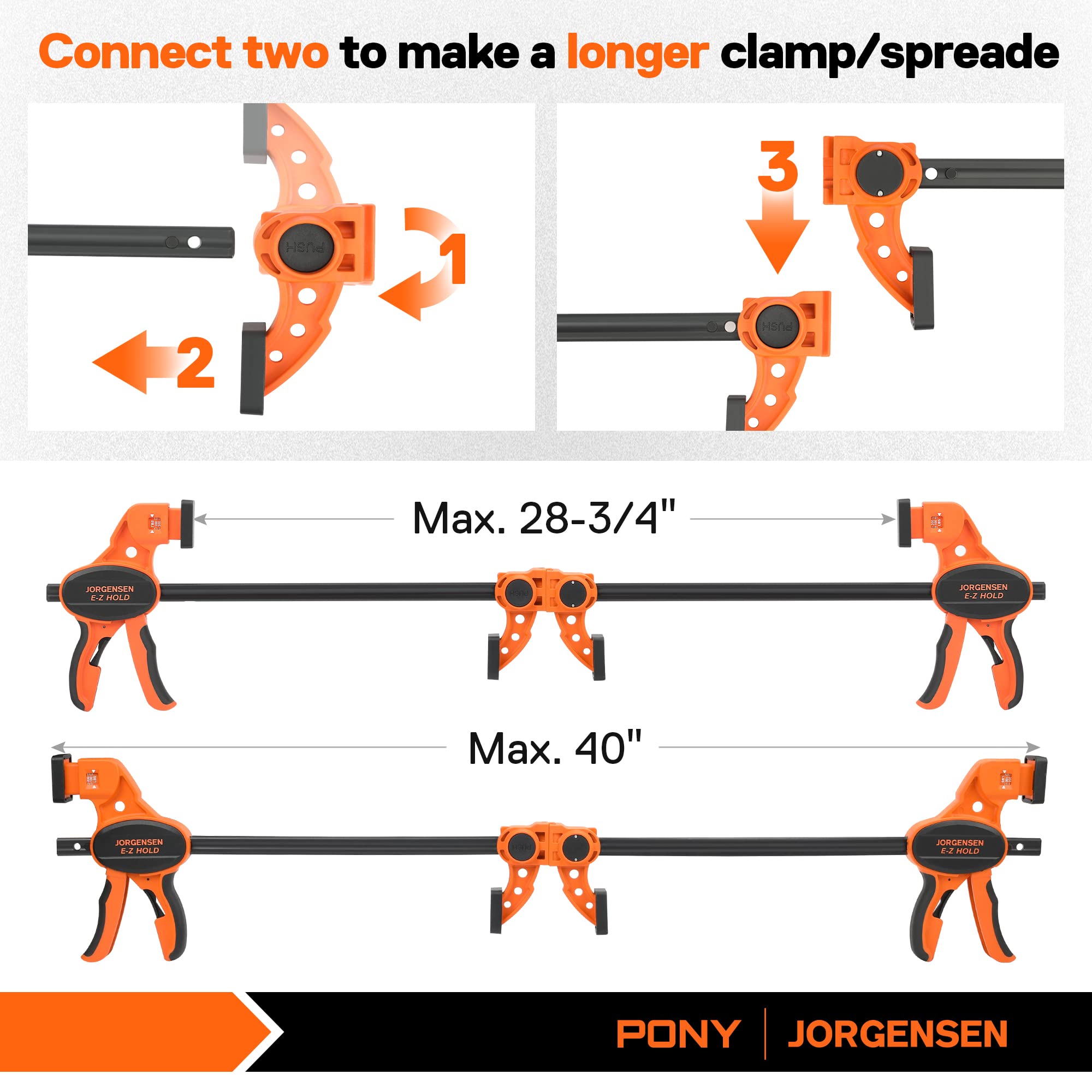 Removable jaw pads protecting work with Jorgensen clamp