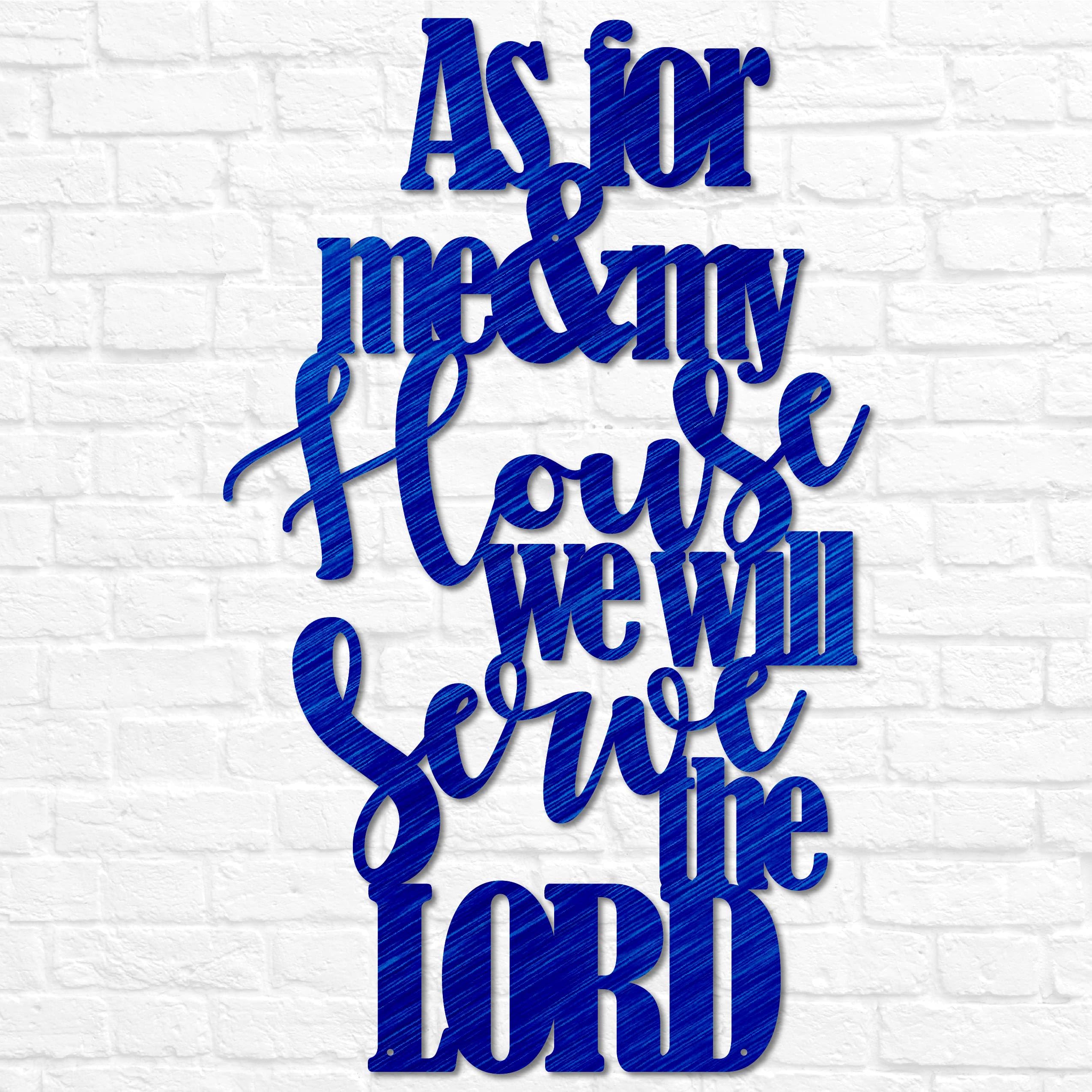 Joshua 24 15 sign metal wall decor product image