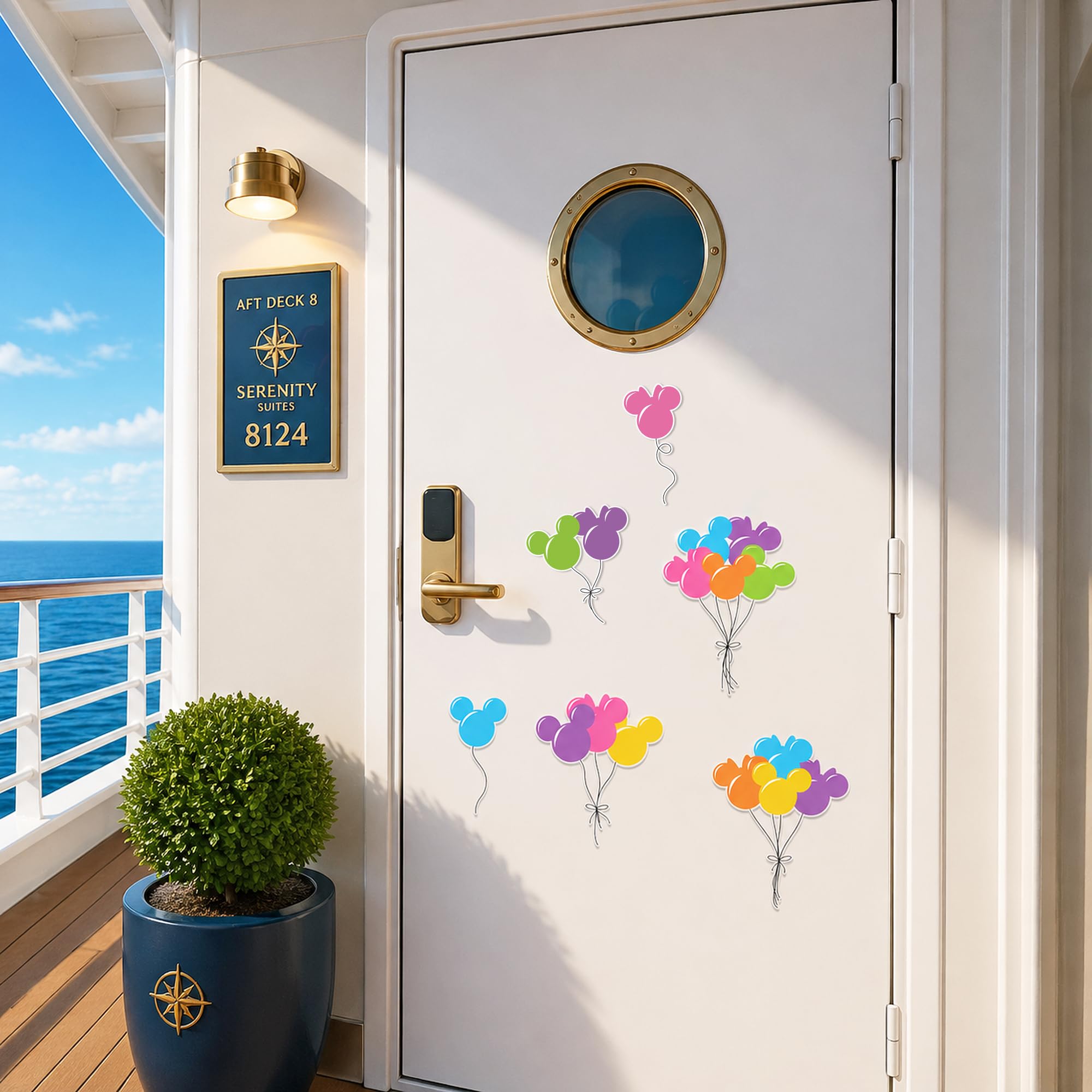 JovelliBom cruise cabin decor magnets on metal surface