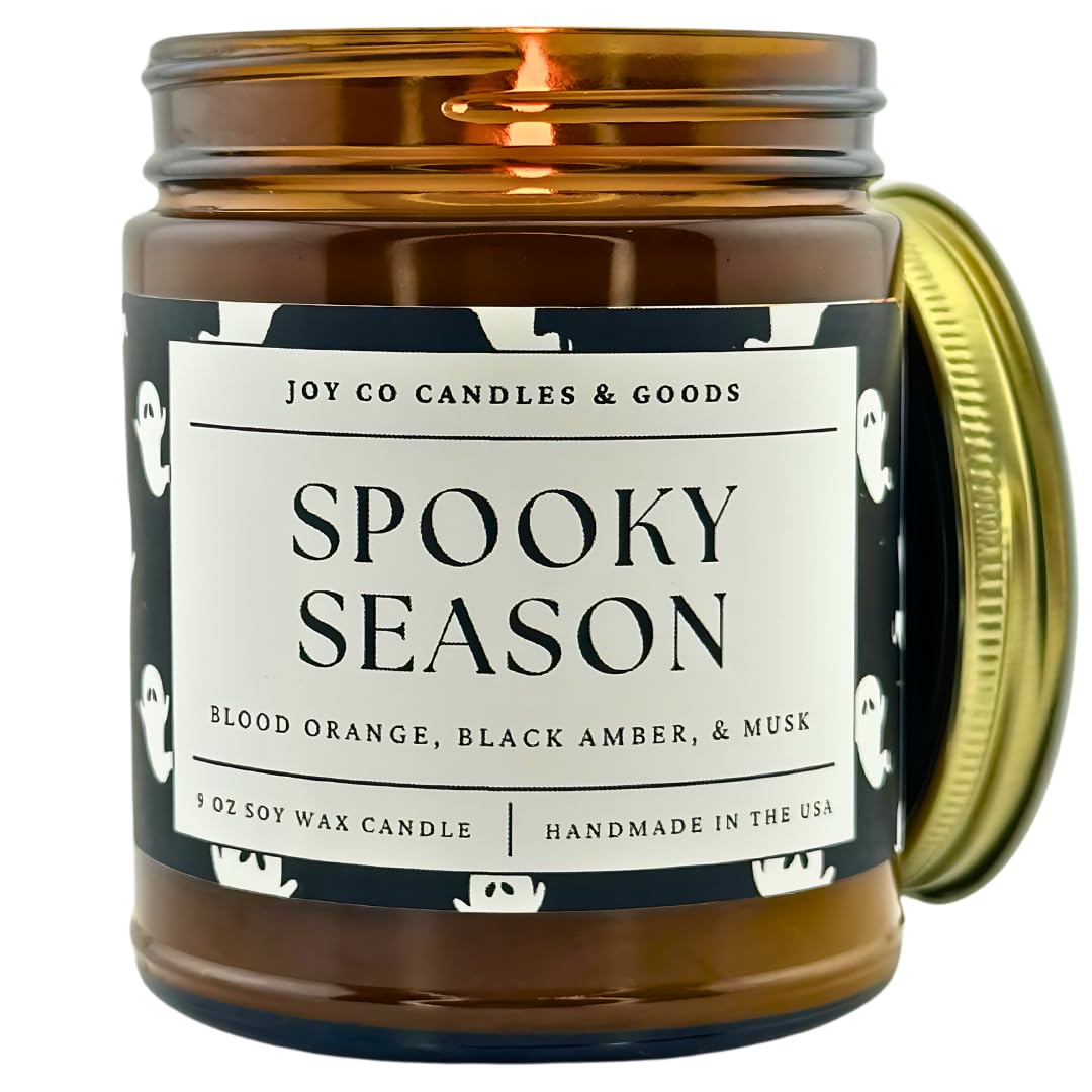 Spooky Season Candle JOY CO Candles & Goods Blood Orange scent in 9 oz soy candle