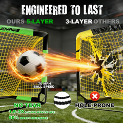 Joyaire pop up soccer goals 4x3 ft backyard