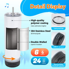 Joyclub stainless steel tumbler with double-wall insulation