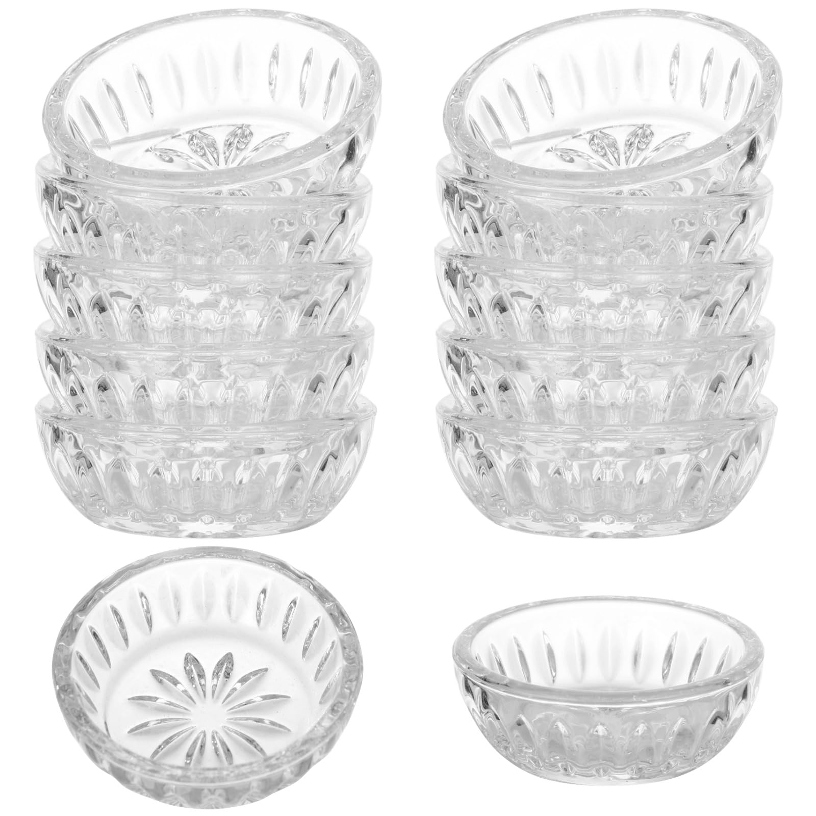 Stackable dipping bowls for kitchen table and parties