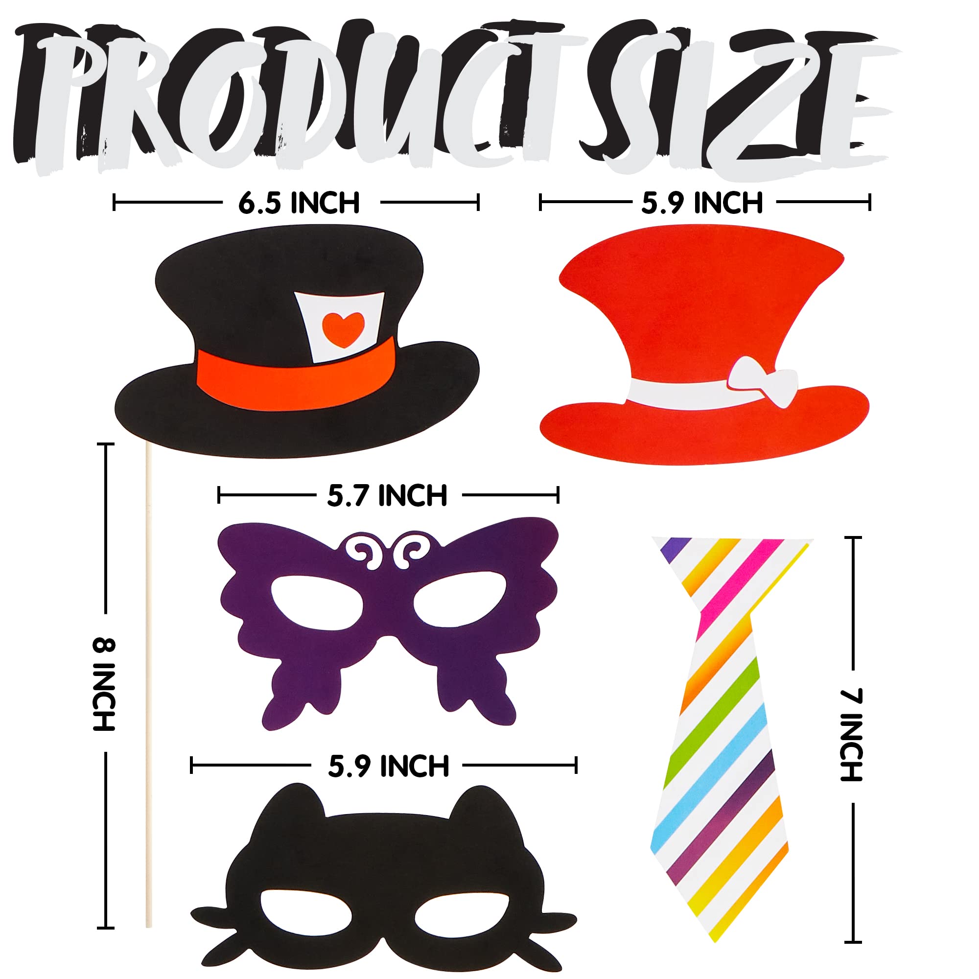 Transparent gift box for Joyin Photo Booth Props 66 Pieces