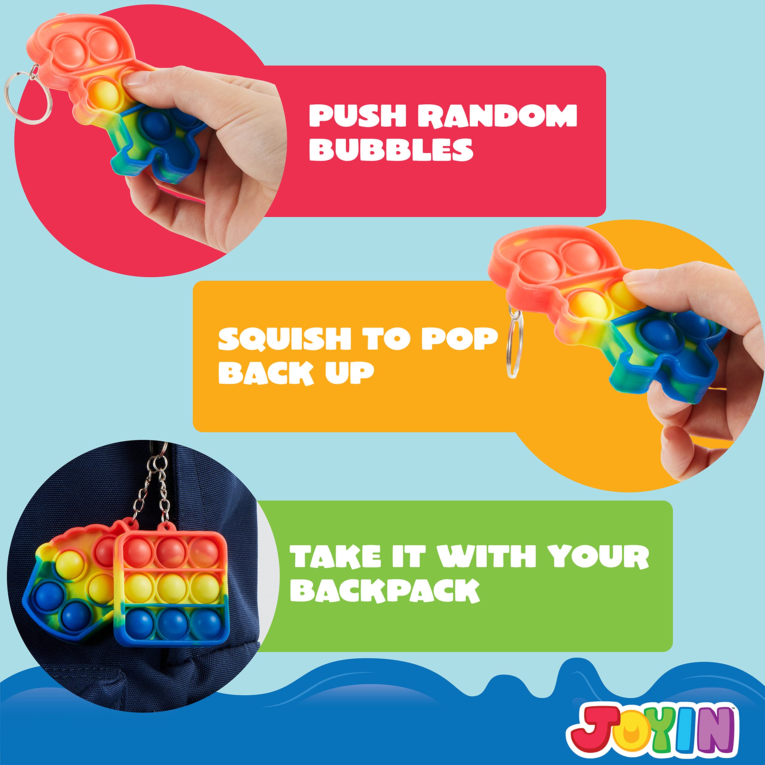 JOYIN sticky hands and soccer fidget spinners included