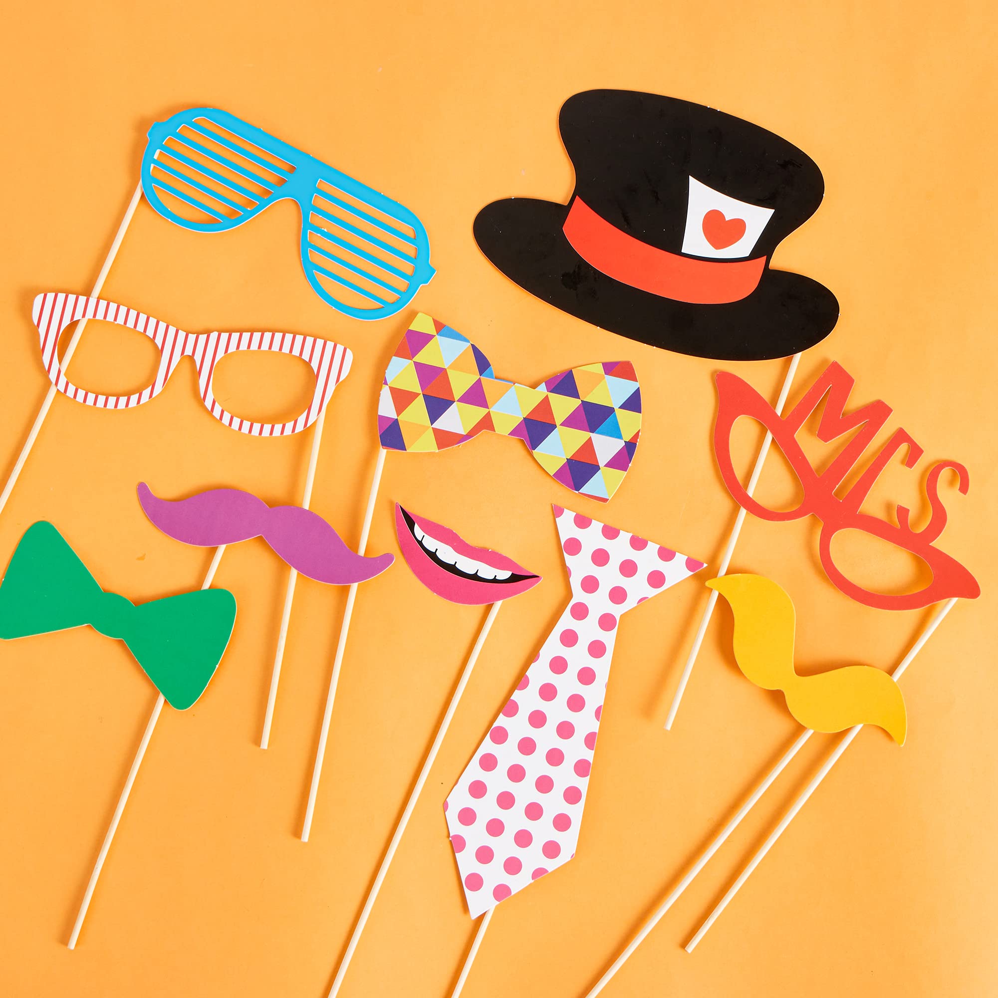 Masks design Joyin Photo Booth Props 66 Pieces