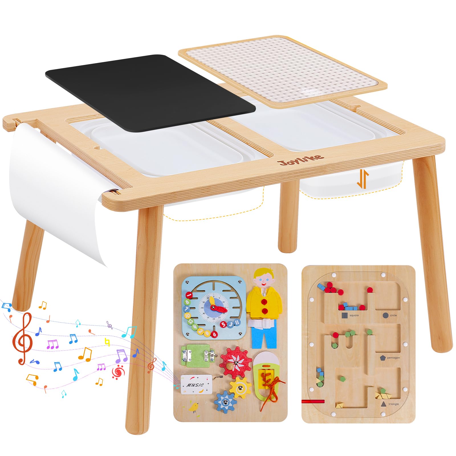 Joylike sensory table wood surface safe for toddlers
