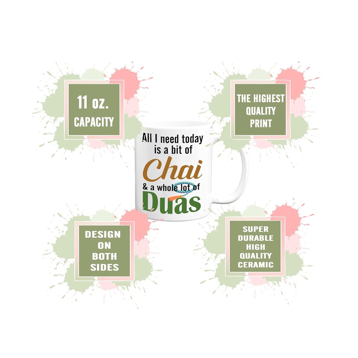 Chai coffee mug 11oz ceramic JR Decal