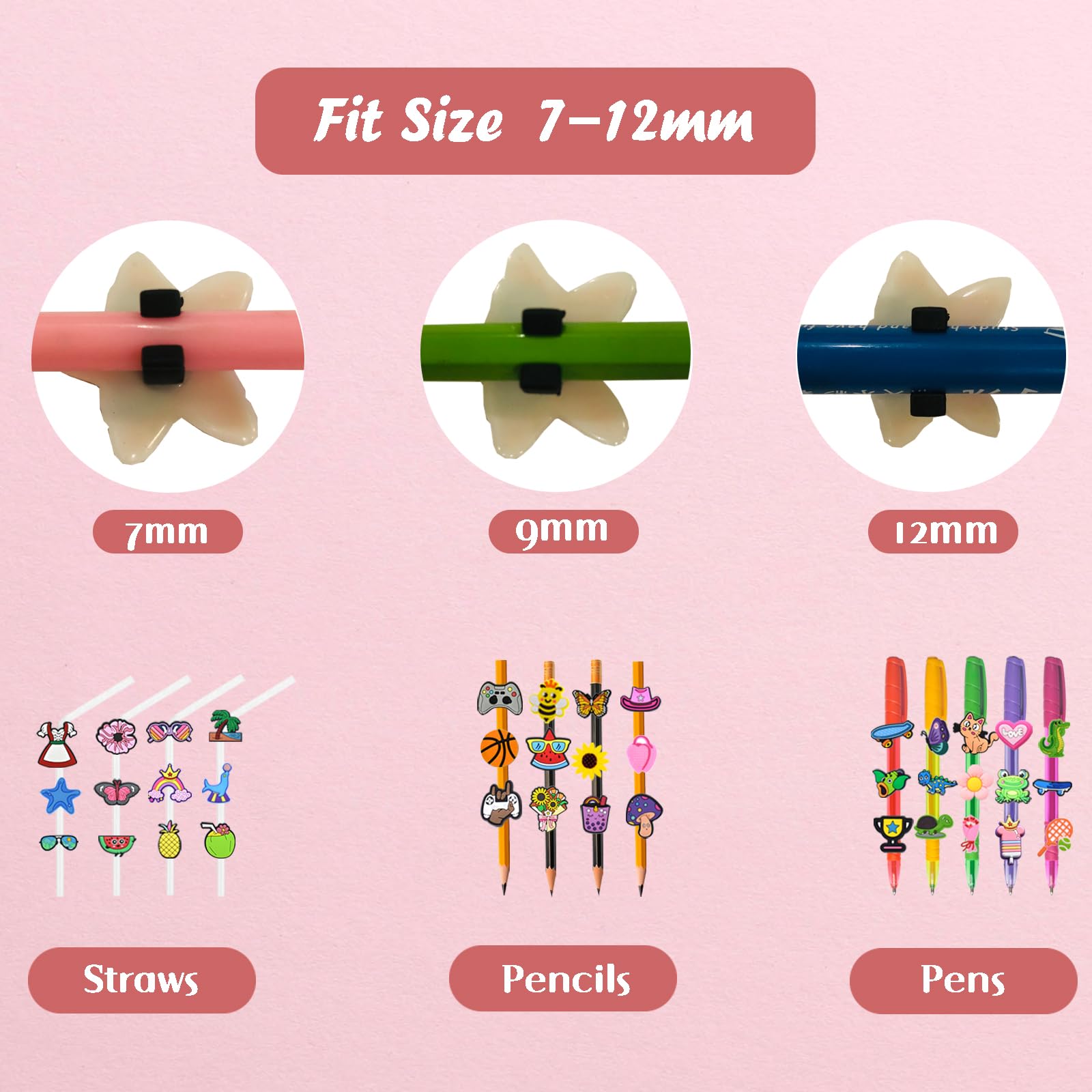 Safe silicone pencil toppers lightweight and durable for kids