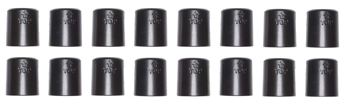 JSP Manufacturing 1 inch diameter post wire shelf clips black