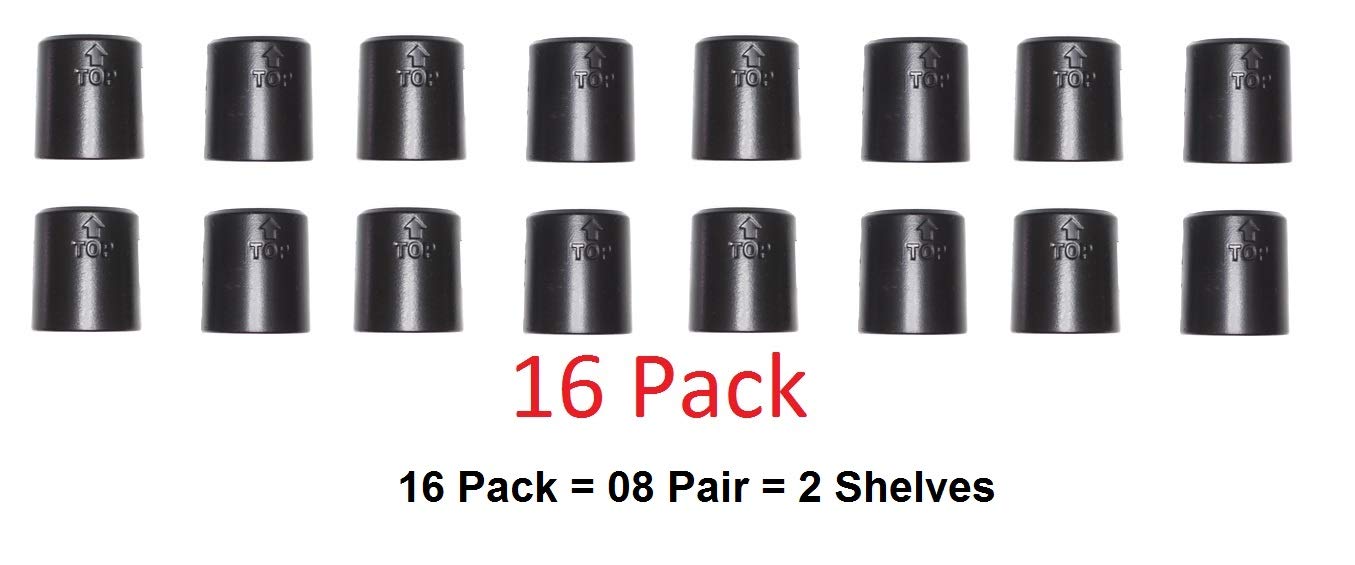 Split sleeves clip pair for 1 inch post wire shelving