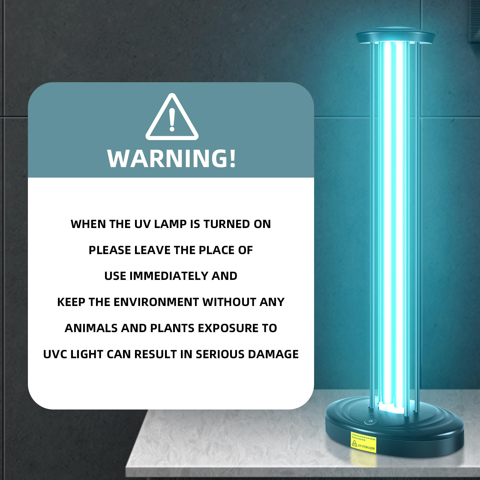 Safety guidelines note for JTAPURE ozone-free UV light
