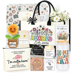 JTENGTOP retirement gift woman 2026 tote bag