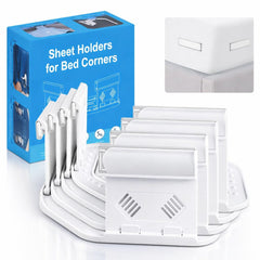 JTNFSH bed sheet holders for corners 4 pack