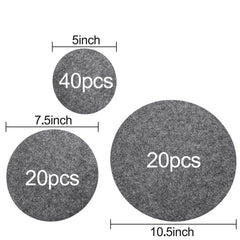 Jucoan 80 felt plate dividers 7.5 inch size for china dishes