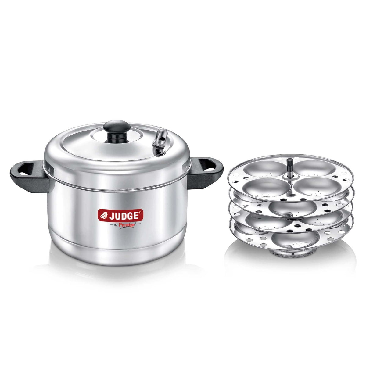 Judge by Prestige Stainless Steel Idli Cooker 4 plates front view