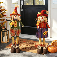 Juegoal 2 pack fall scarecrows 28 inch tall for indoor outdoor display