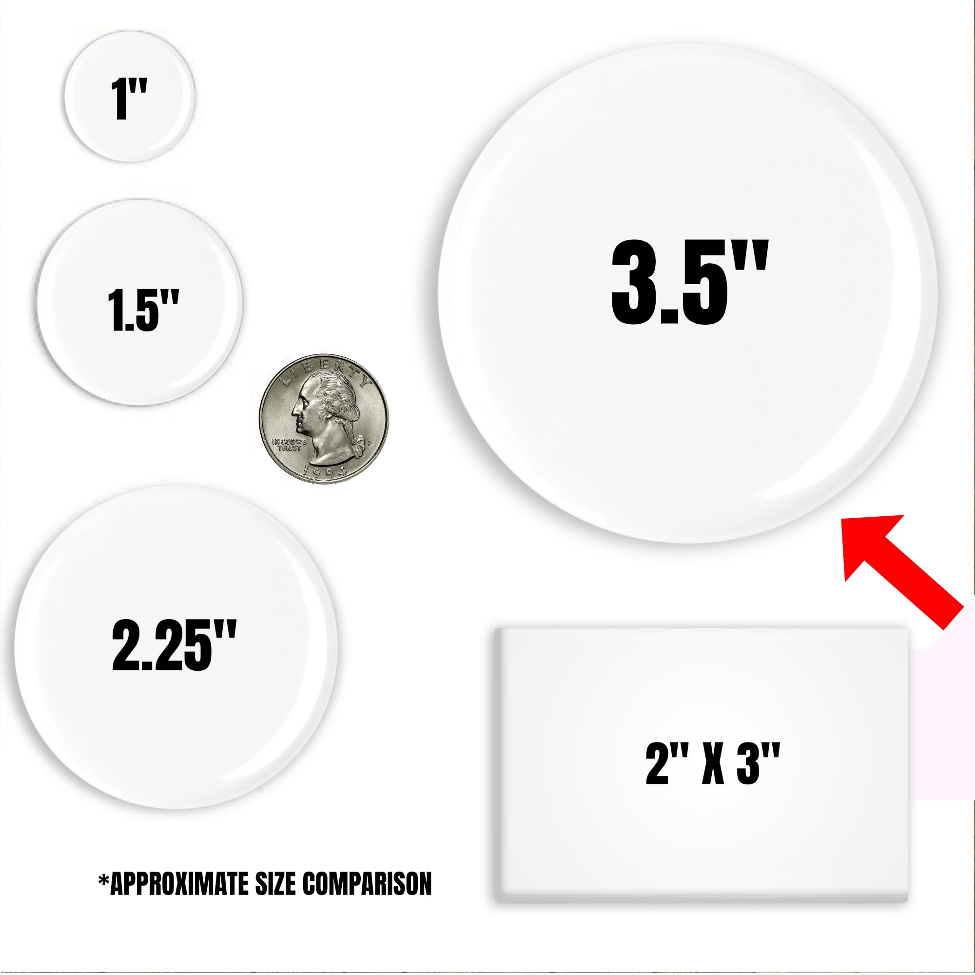 3.5 inch jumbo pill reminder magnet