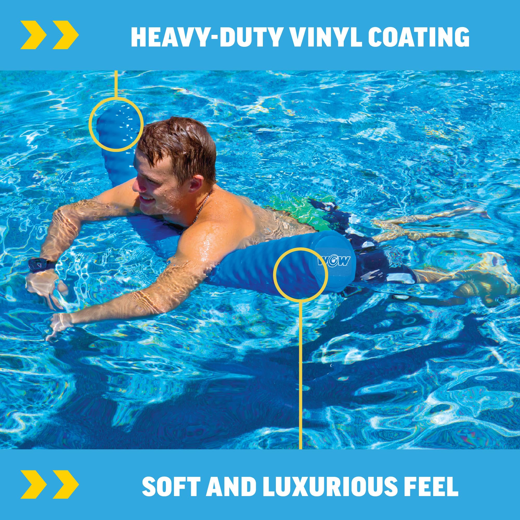 Jumbo pool noodle 5.5 diameter vinyl coating