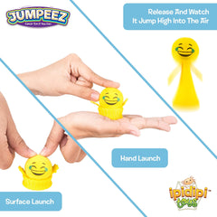 Jumpeez Rocket Poppers 24-pack with funny faces display