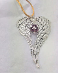 June Birthstone Crystal Charm detail