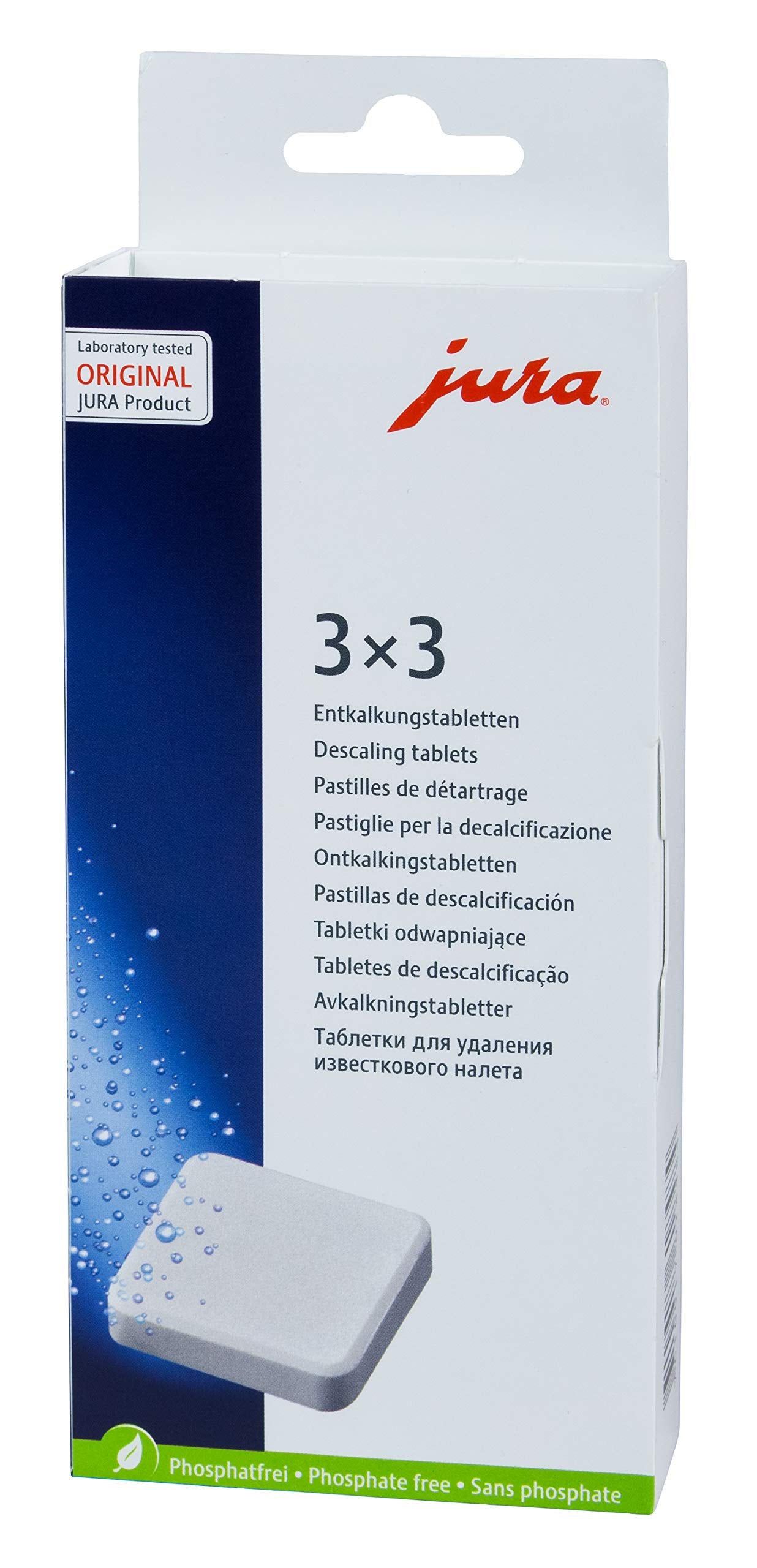 Jura-Capresso cleaning tablets 6 pack package