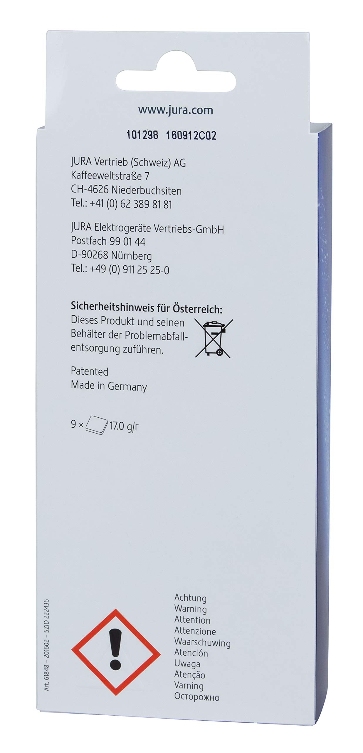 S7 S9 Avantgarde compatibility tablets Jura-Capresso